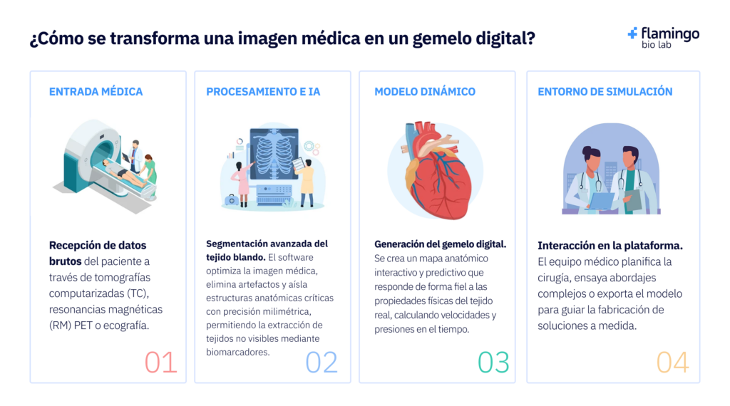 Como funcionan los gemelos digitales en medicina